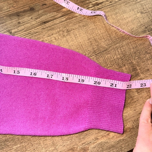 Charter Club 100% Cashmere Women’s  Vibrant Pink Women's Cardigan Size Large - Picture 6 of 6